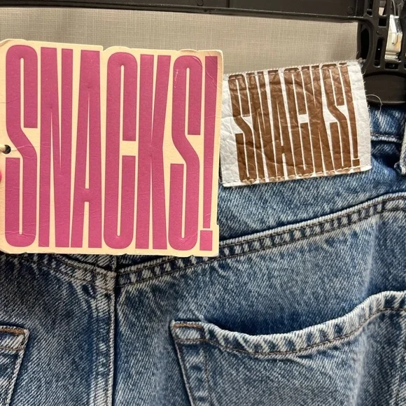 NWT Mother Denim SNACKS The Sugar Cone Skimp Wide Leg Jeans Mouthful 26